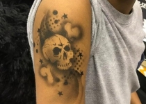 Skull Airbrush Tattoo