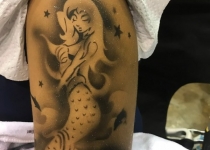 Mermaid Airbrush Tattoo