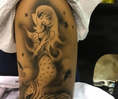 Mermaid Airbrush Tattoo