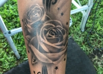 Rose Tattoo Airbrush Tattoo