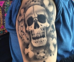 Skull Airbrush Tattoo
