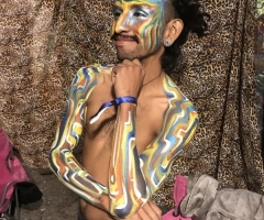 Body Painting Design For Stage Performer