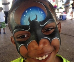 Batman Face Paint Design