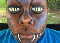 Monster Face Painting Design