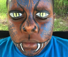 Monster Face Painting Design