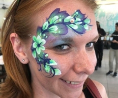 Flower Face Paint Design