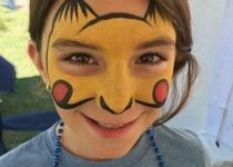 Pikachu Face Paint Design
