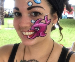 Fish Face Painting Design
