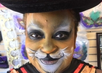 Pussinboots Face Painting Design