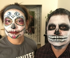 Sugar Skull & Skull Face Painting Design