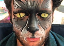Wolf Man Face Paint Design