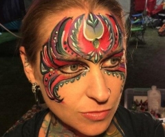 Warrior Mask Face Paint Design