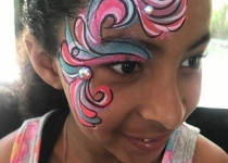 Swirl Face Paint Design