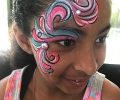 Swirl Face Paint Design