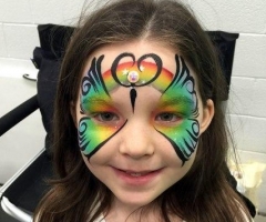 butterfly face paint design