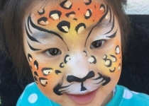 Cheetah Face Paint Design