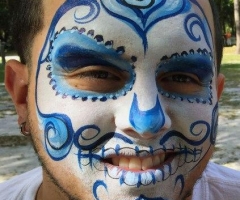 day of the dead face paint design