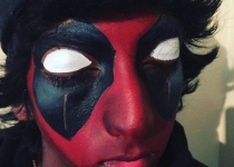 Deadpool Face Paint Design