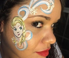Elsa Frozen Face Paint Design