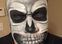 Skull Face Painting Design