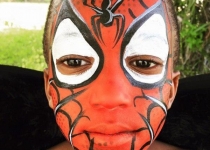 Spiderman Face paint design