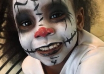 Scary Clown Face Paint Design