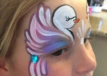 swan face paint design Orlando