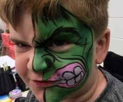 the hulk face paint design