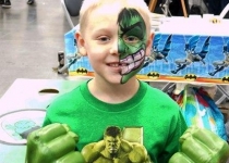 the hulk face painting design