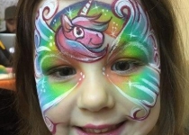 unicorn face painting design