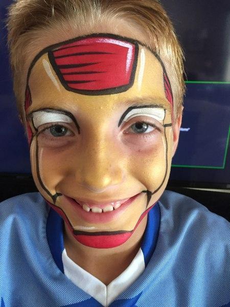 super hero face painting, Orlando Face Painting