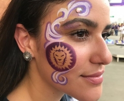 Orlando City Lions Face Paint