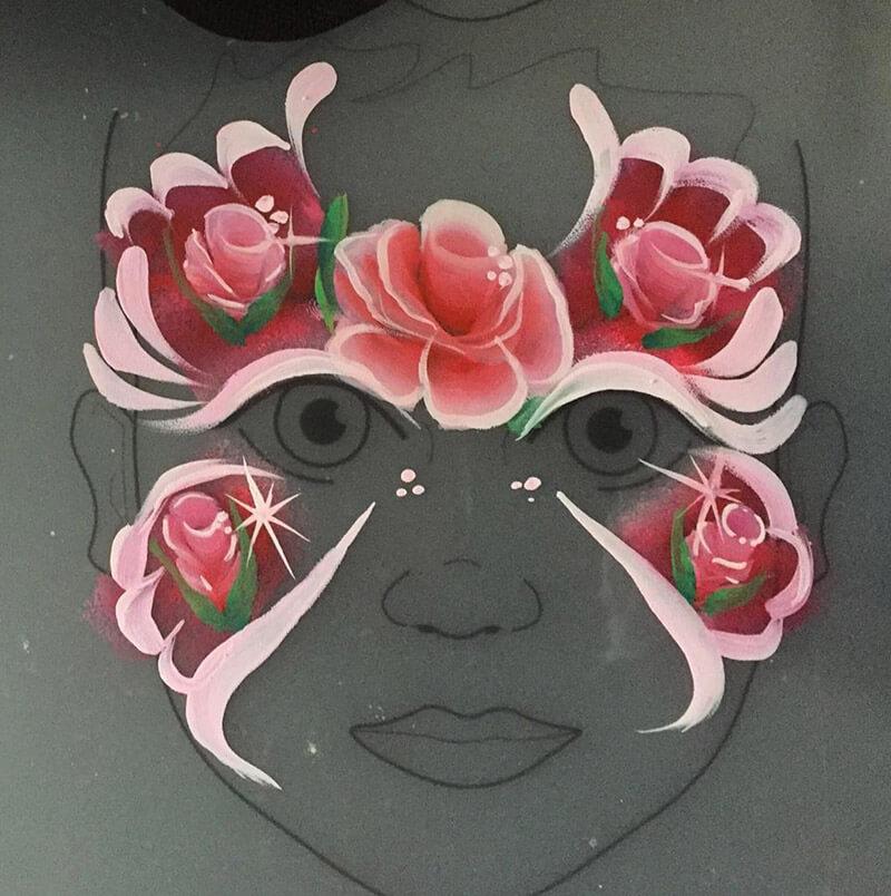 face painting practice board
