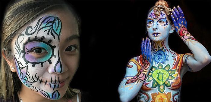Fantasy Fest Body Painter 2018, Orlando Face Painting